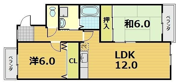 エクシード・こはたの間取り