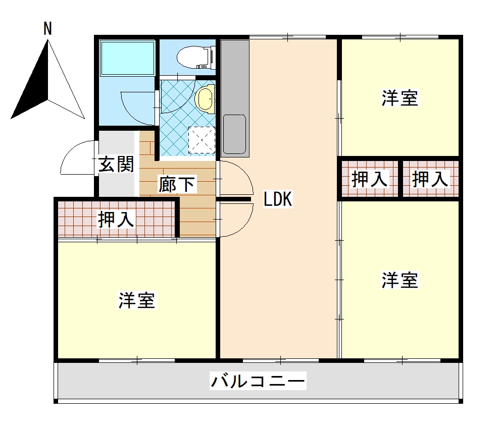 松高マンションの間取り写真