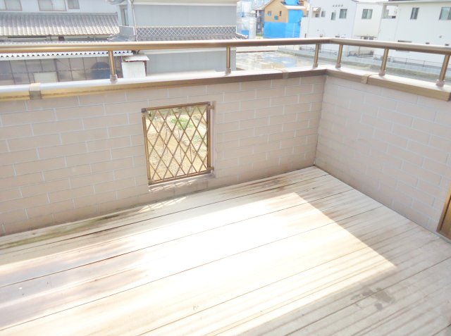 バルコニー　南西向き