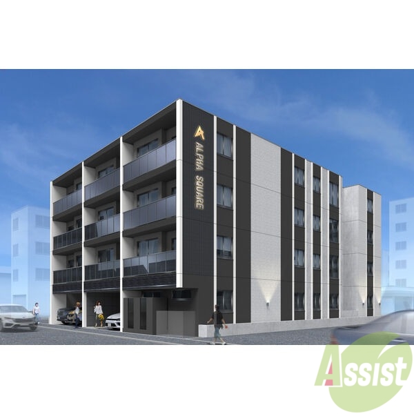 建物外観　外観予想パース　札幌市豊平区「アルファスクエア平岸ＥＡＳＴ」