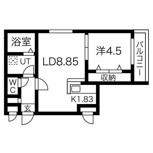 ソミューム宮の沢の間取り写真