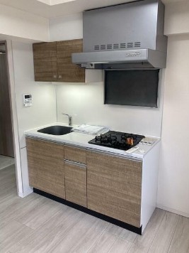 キッチン　システムキッチン。