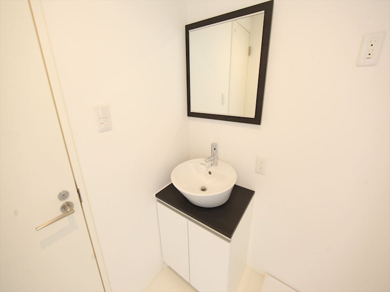 洗面設備　脱衣所　独立洗面台　収納スペース有