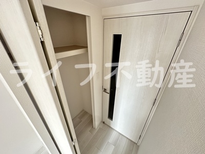 収納　たっぷりとした収納スペースです