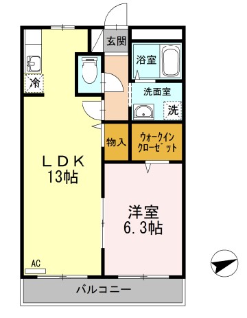 ＪＲ山陽本線 新山口駅 徒歩15分 5階建 築22年の間取り写真