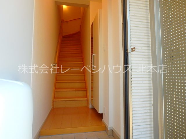 玄関　レーベンハウス北本店へ　048-590-5757