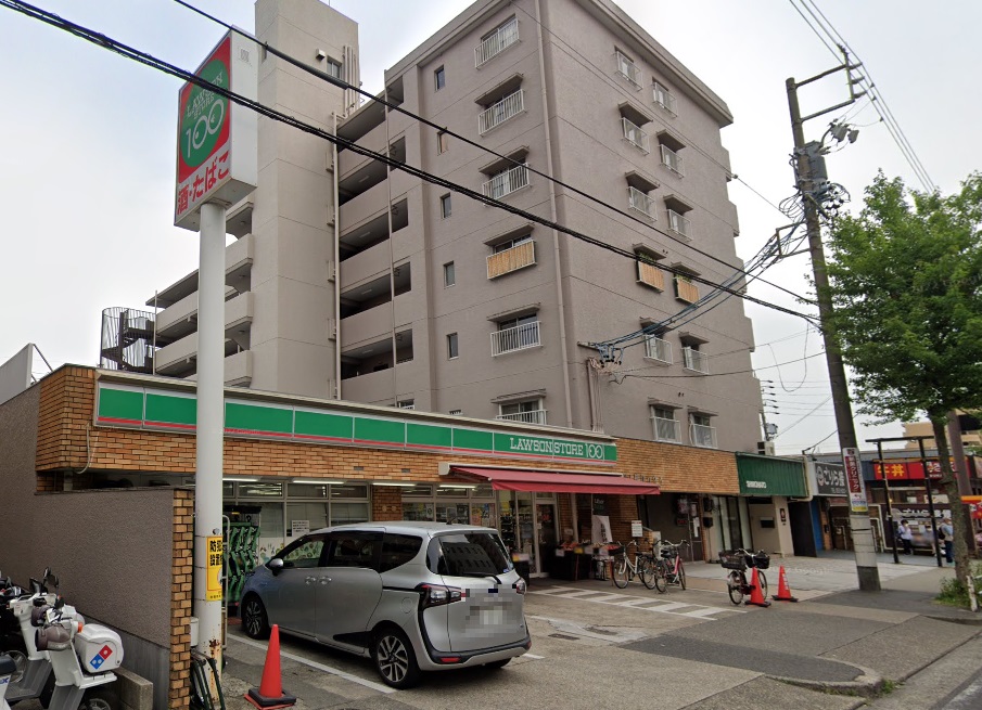 コンビニ　ローソンストア100 鶴里店（コンビニ）まで480m