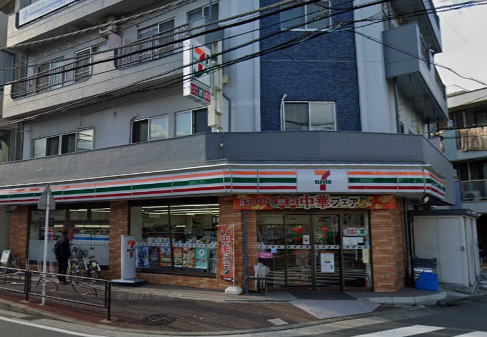 コンビニ　セブンイレブン川崎武蔵中原駅北口店（コンビニ）まで480m