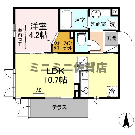 ＪＲ長崎本線 佐賀駅 徒歩43分 3階建 築10年の間取り写真