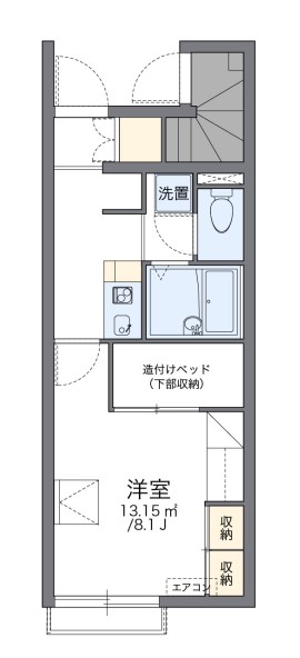 レオパレス河の間取り写真