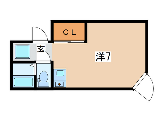 the UENOの間取り写真