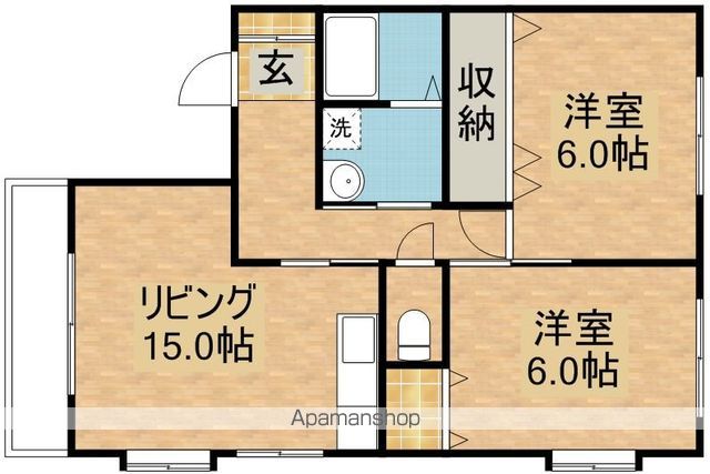 曽於市 3階建 築17年の間取り写真