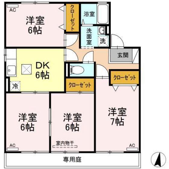 第3ジュネス芳泉 A棟の間取り写真