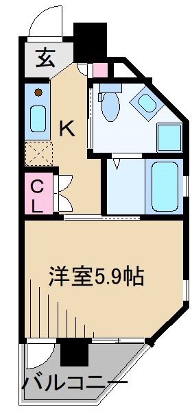 プロスペクト武蔵新城の間取り写真