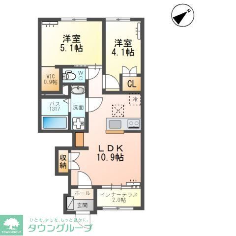 袋原2丁目アパート新築工事の間取り写真