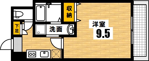 広島電鉄宇品線 鷹野橋駅 徒歩3分 12階建 築6年の間取り写真