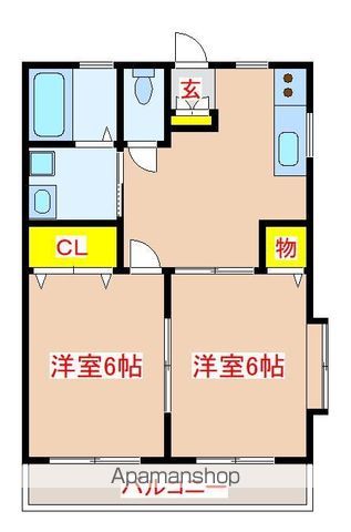 ＪＲ日豊本線 国分駅 徒歩19分 2階建 築23年の間取り写真