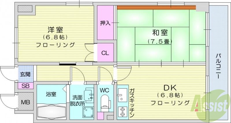 リビングステージ南仙台の間取り写真