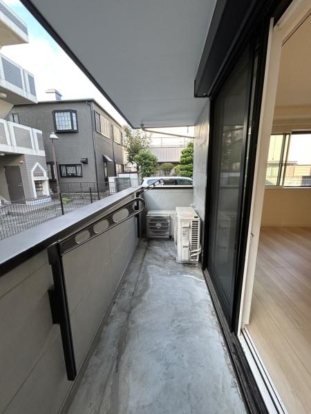 バルコニー　北向きです