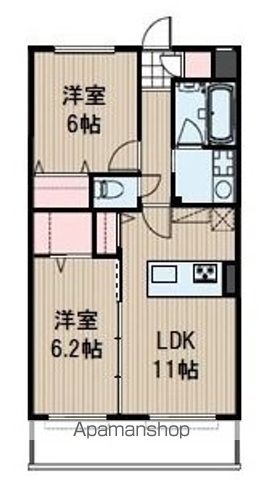 ＪＲ山陽本線 北長瀬駅 徒歩22分 5階建 築8年の間取り写真