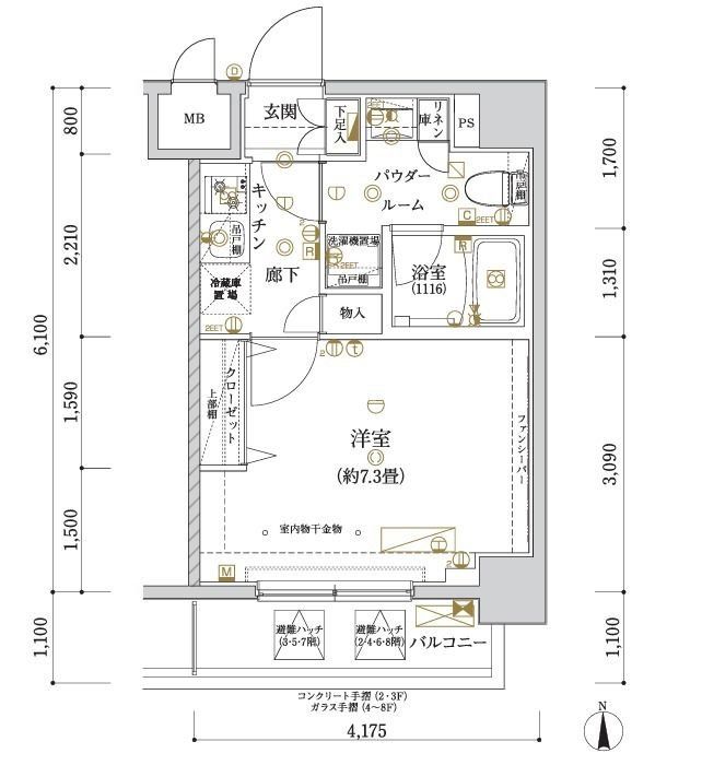 ARCOBALENO KAMEIDOの間取り写真