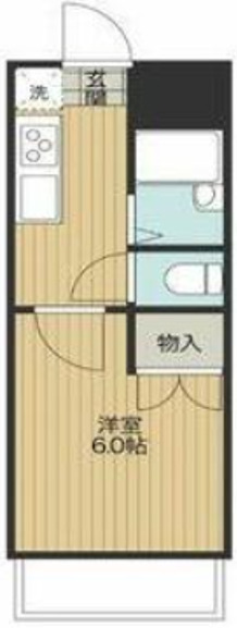 ＪＲ中央線 西八王子駅 バス乗車時間：13分 最寄りバス停で下車 徒歩3分 4階建 築36年の間取り写真