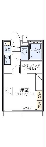 レオパレスアムールコートの間取り