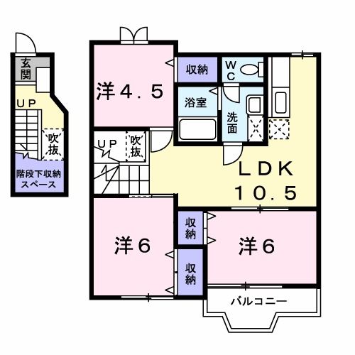 エルウッドＢの間取り