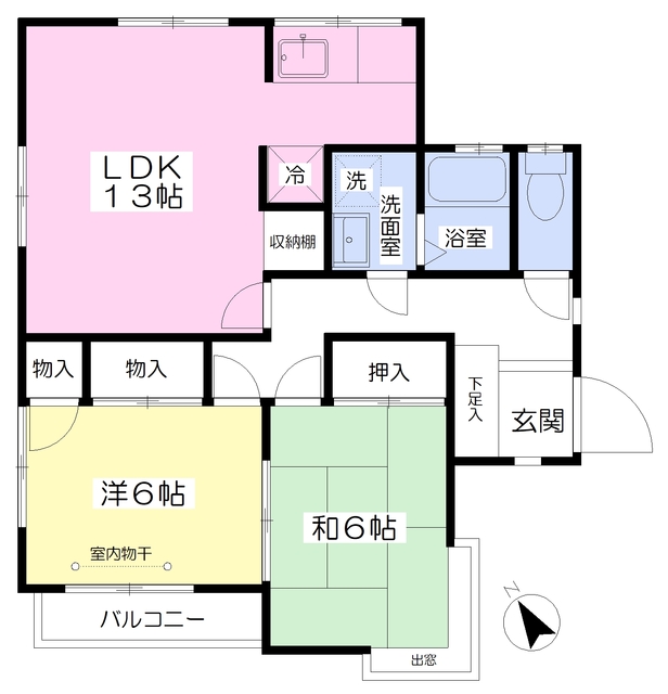 ホープヒルズIIの間取り