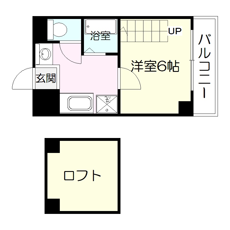 UEハウス6番館　鹿児島市賃貸マンションの間取り