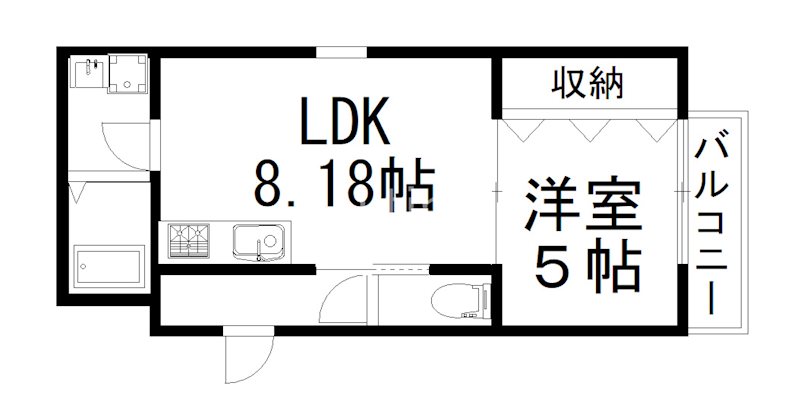 Recelde桃山の間取り