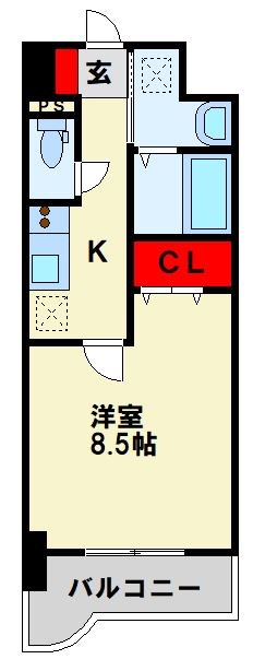 北九州市八幡西区陣原のマンションの間取り