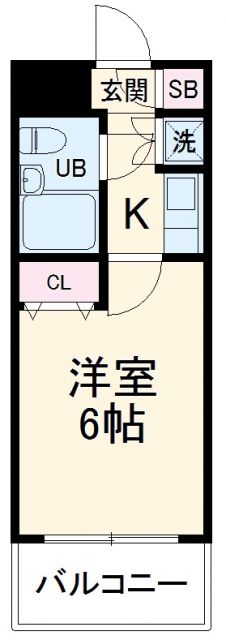 横浜市磯子区杉田のマンションの間取り