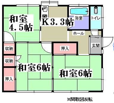 【大日向町貸家の間取り】