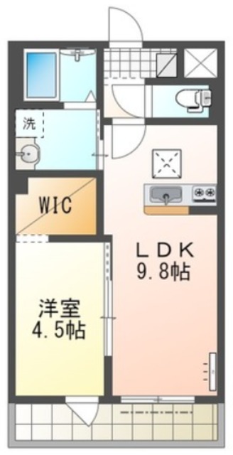 伊丹市森本のアパートの間取り