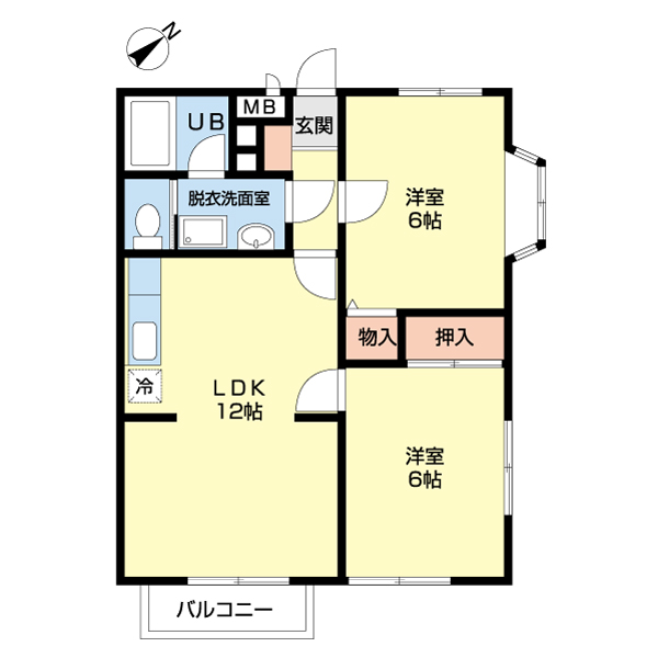 ヴィラージュＣの間取り