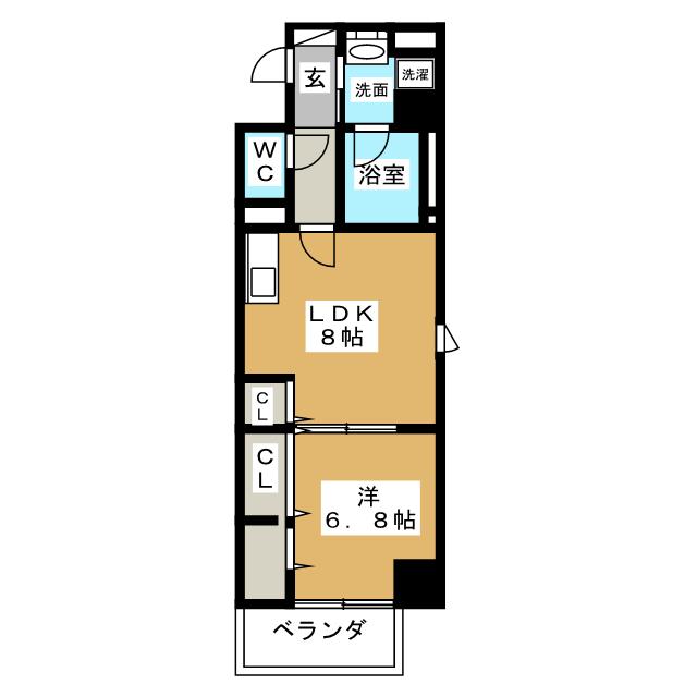 ディアコート白川の間取り