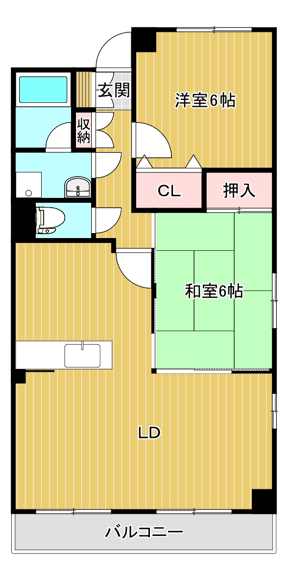 ロイヤルパレス上所Iの間取り