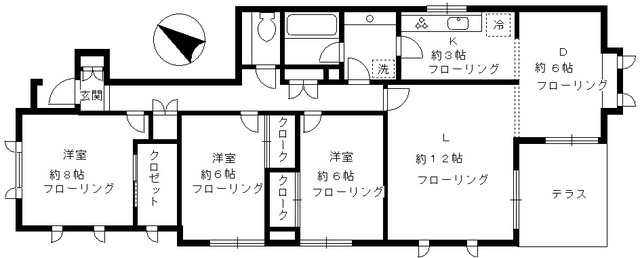 松涛１丁目賃貸の間取り