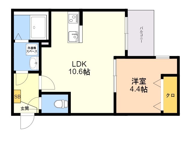 クリーク姪浜ＷＥＳＴの間取り