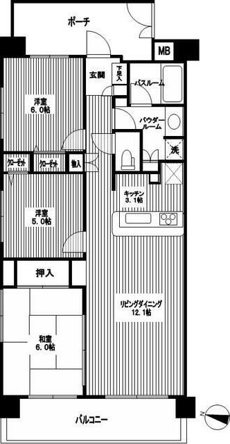 日神パレステージ大宮中央の間取り