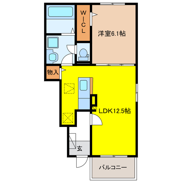 羽島郡笠松町北及のアパートの間取り