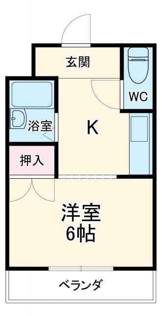 岐阜市琴塚のマンションの間取り