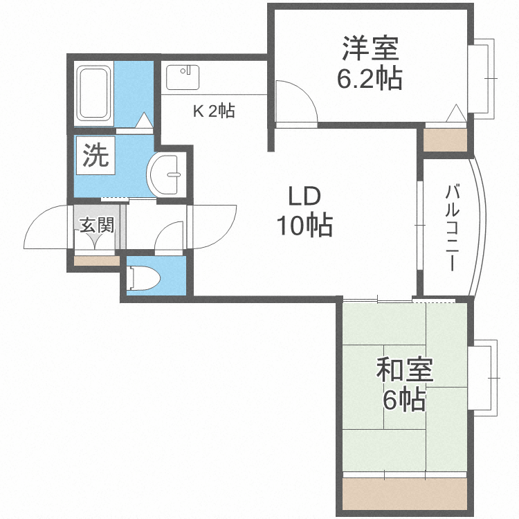 メイゾン中島公園西の間取り