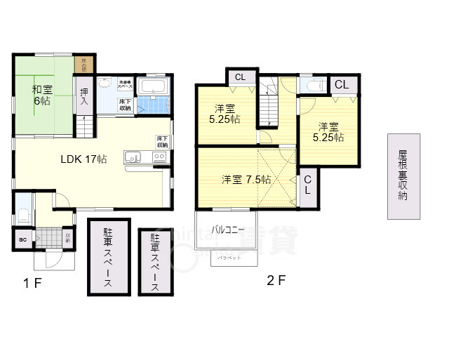 グラン・トワール千里青葉丘戸建賃貸の間取り