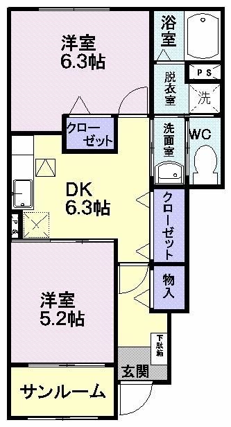 【グレースタカディアンIIの間取り】