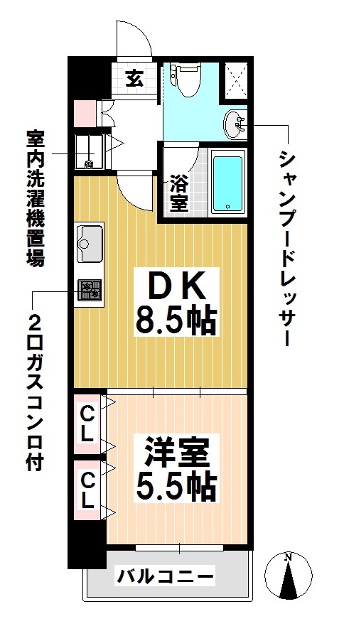 プラウランド堀田の間取り