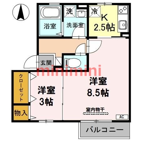 リンデンバウムＣ棟の間取り