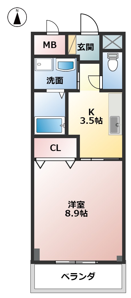 GRACE大井Iの間取り