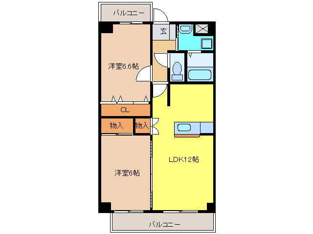 メトロ扶桑の間取り